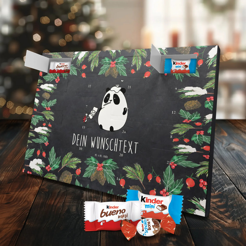  Panda Szybkiego powrotu do zdrowia Personalisierter Adventskalender, Adventskalender mit Namen
