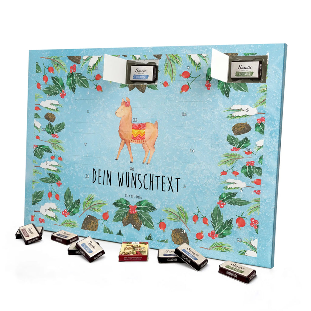 Adventskalender mit Namen Alpaka Stolz Personalisierter Adventskalender, Adventskalender mit Namen, Alpaka, Lama