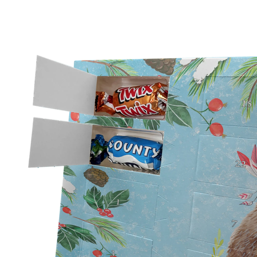 Adventskalender mit Namen Igel Federschmuck Adventskalender mit Namen, Personalisierter Adventskalender, Tiere, Waldtiere, Igel, Indianer, Abenteuer, Lagerfeuer, Camping