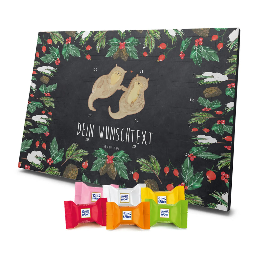 Adventskalender mit Namen Otter Hände halten Personalisierter Adventskalender, Adventskalender mit Namen, Fischotter, Seeotter, Otter, Otter Seeotter See Otter