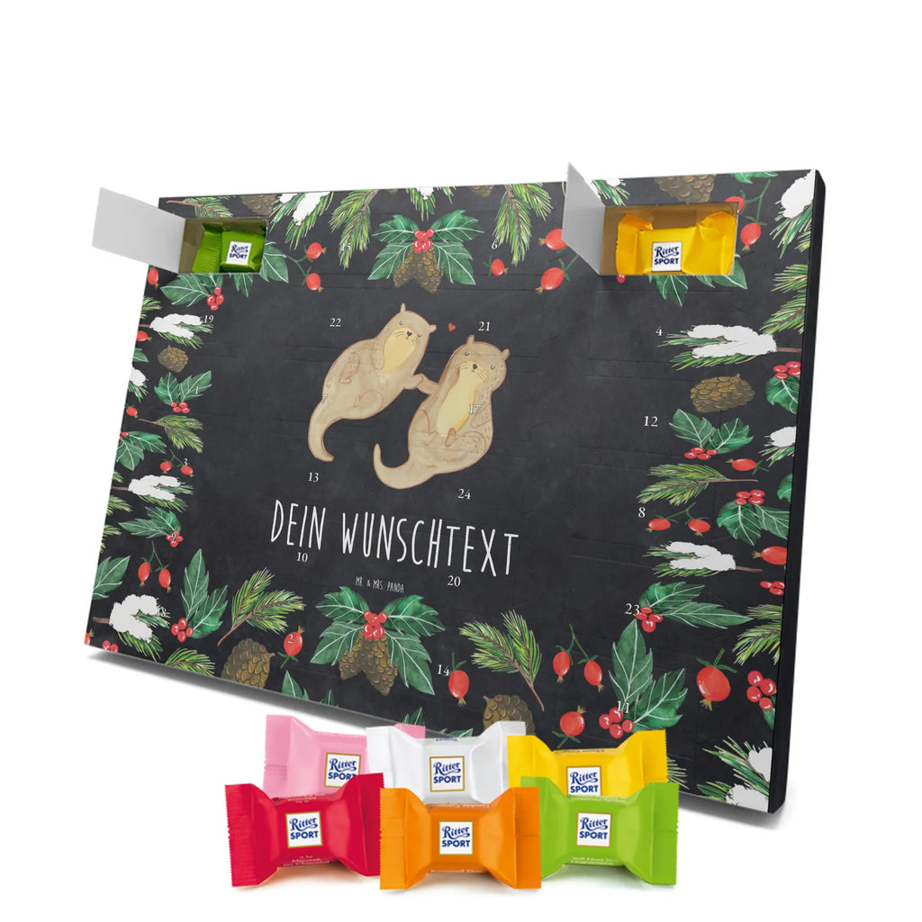 Adventskalender mit Namen Otter Hände halten Personalisierter Adventskalender, Adventskalender mit Namen, Fischotter, Seeotter, Otter, Otter Seeotter See Otter