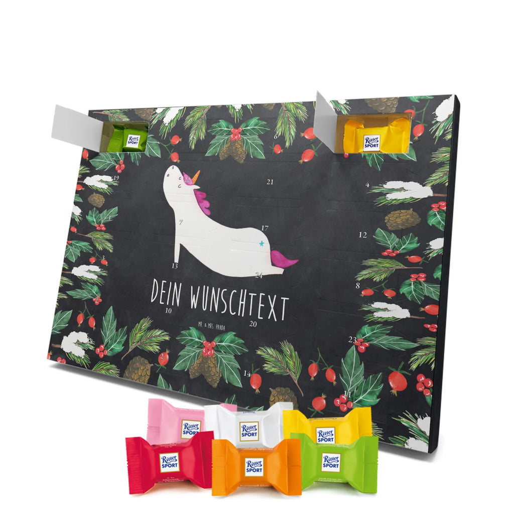 Adventskalender mit Namen Einhorn Yoga Personalisierter Adventskalender, Adventskalender mit Namen, Einhörner, Unicorn, Einhorn Deko, Einhorn, Sport, Entspannung, Süß, Yogamatte, Achtsamkeit, Joga, Witzig, Lustig, Namaste, Yoga