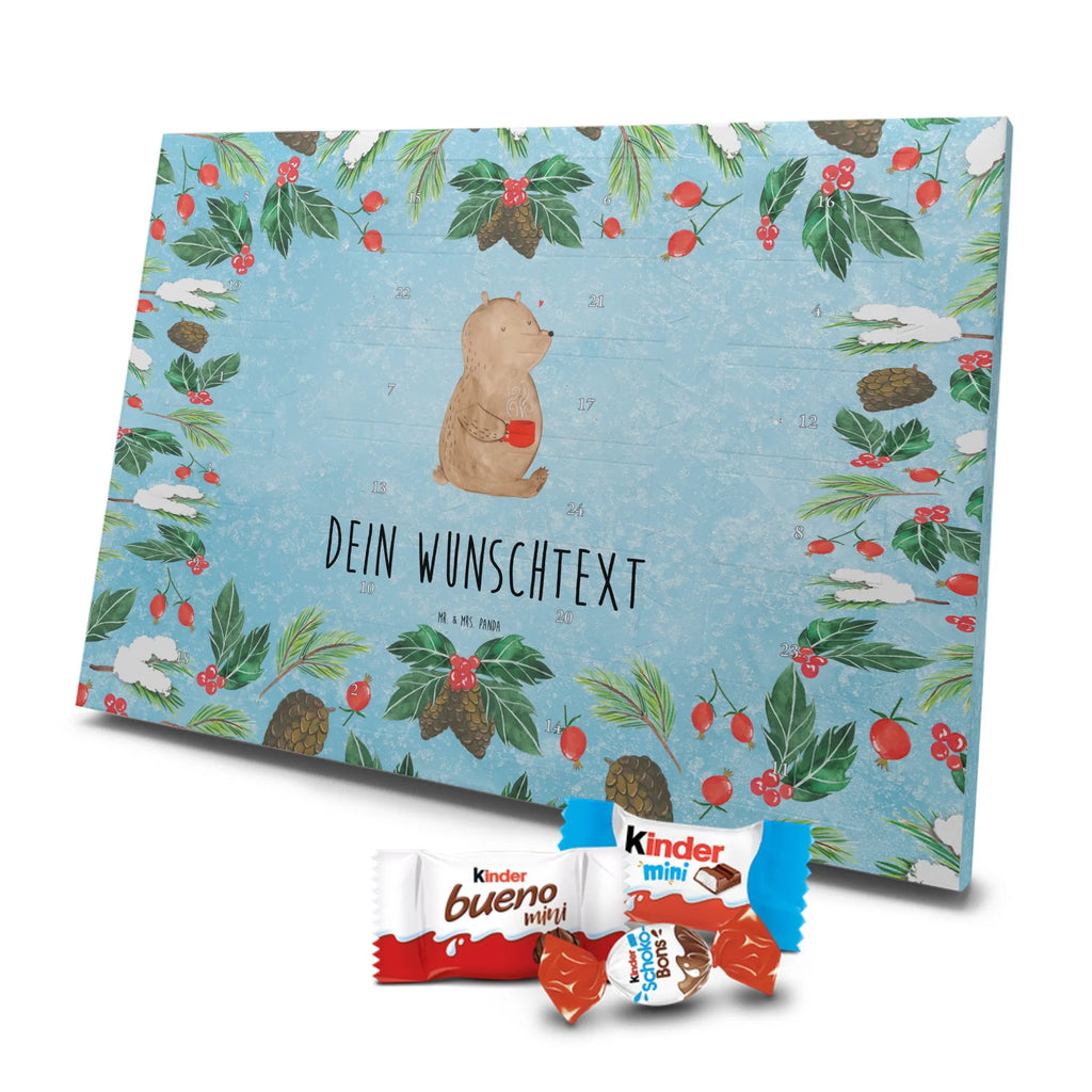 Adventskalender mit Namen Bär Kaffee Adventskalender mit Namen, Personalisierter Adventskalender, Teddy, Bär, Teddybär, Morgenroutine, Welt Retten, Kaffee, Coffee, Bären, Welt Erobern, Guten Morgen, Motivation