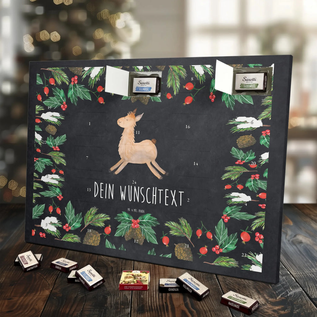 Adventskalender mit Namen Lama Springen Personalisierter Adventskalender, Adventskalender mit Namen, Alpaka, Lama, Freundin, Neustart, Happy Day, Glück, Lamas, Fröhlich, Abitur, Start, Liebeskummer, Guten Morgen, Prüfung, Lieblingstag