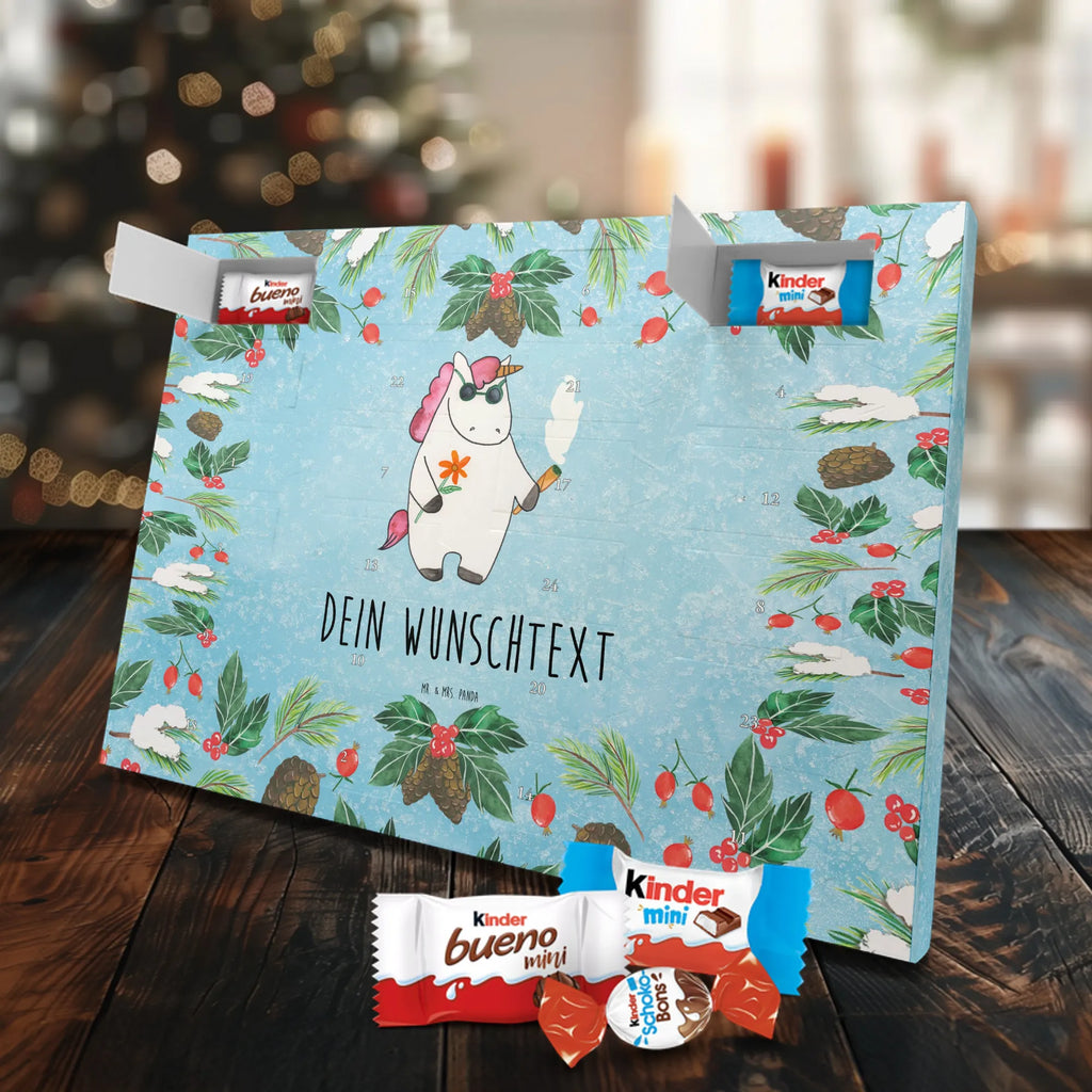 Personalisierter Schoko Adventskalender Einhorn Woodstock Personalisierter Adventskalender, Adventskalender mit Namen, Einhörner, Unicorn, Einhorn Deko, Einhorn, Party, Spaß. Lustig, Woodstock, Kiffen, Witzig, Joint, Alkohol, Zigarette