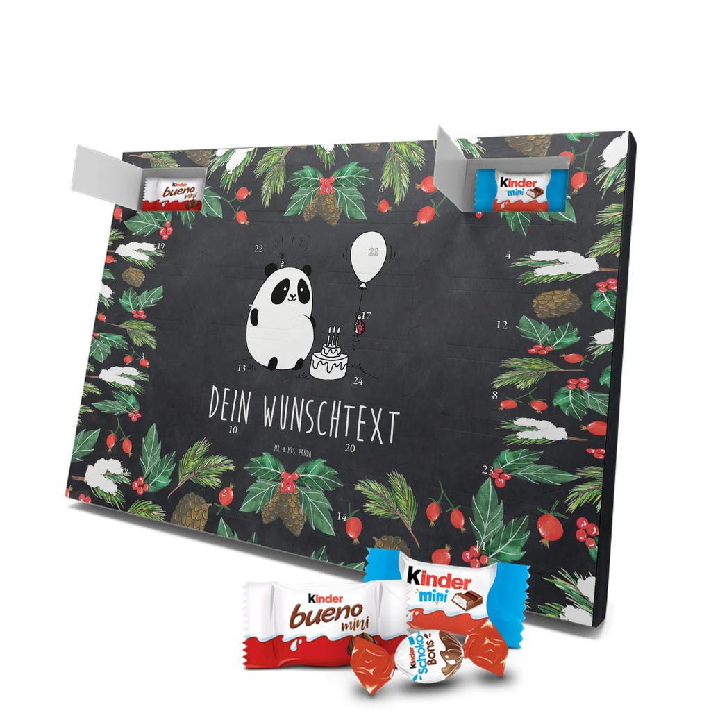  Panda Birthday Personalisierter Adventskalender, Adventskalender mit Namen