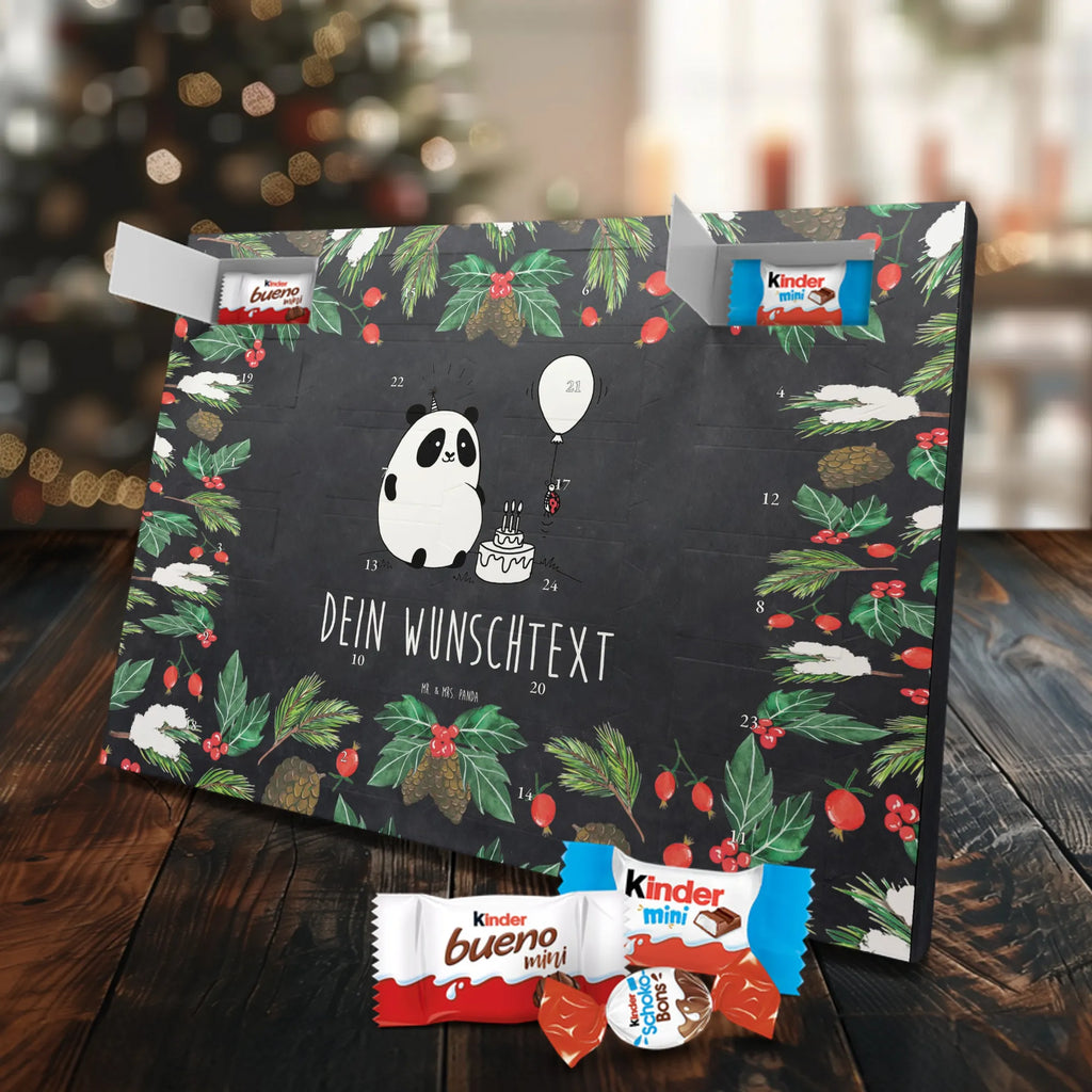 Adventskalender mit Namen Panda Geburtstag Personalisierter Adventskalender, Adventskalender mit Namen