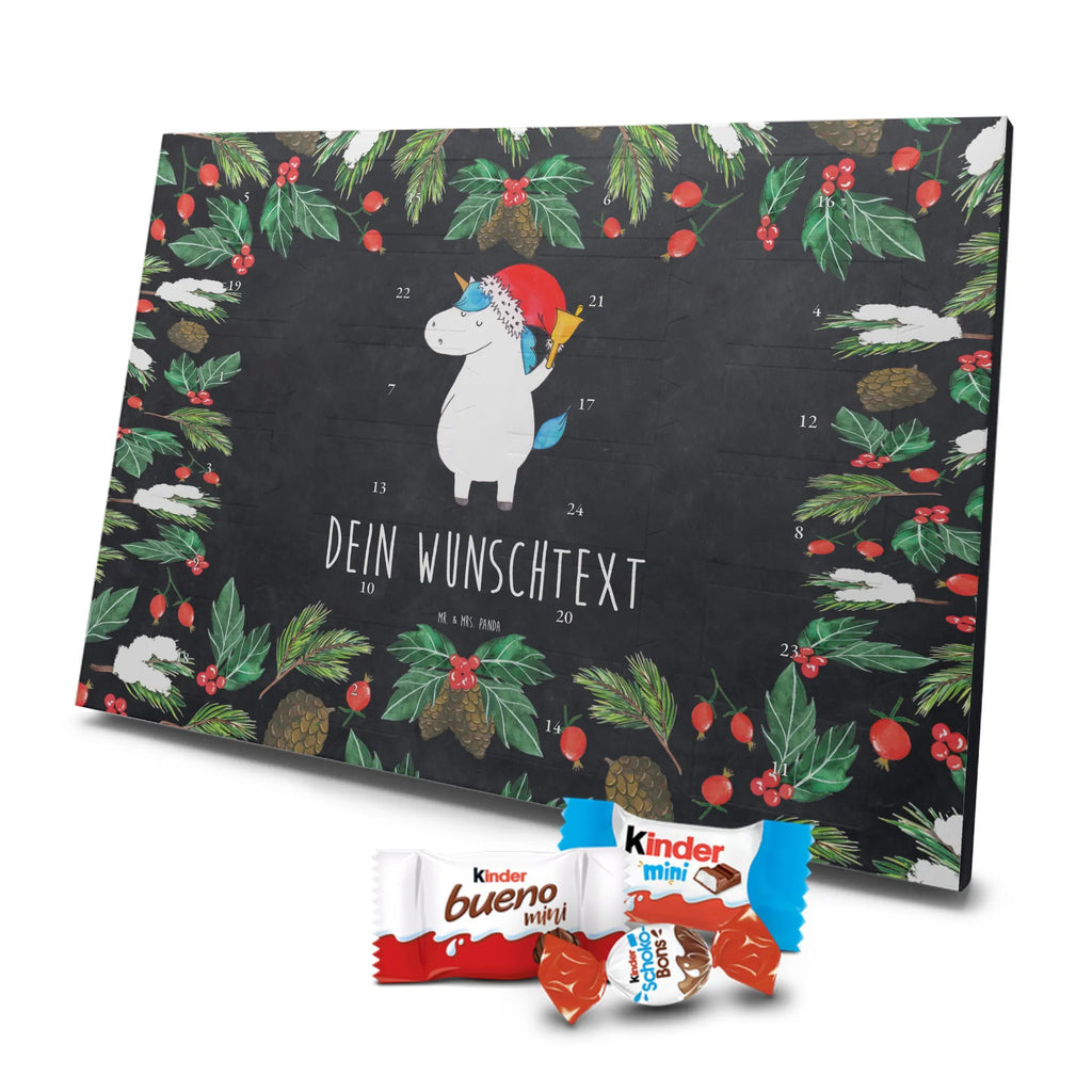 Adventskalender mit Namen Einhorn Weihnachtsmann Adventskalender mit Namen, Personalisierter Adventskalender, Einhörner, Unicorn, Einhorn Deko, Einhorn, Nikolaus, Gin, Wunschzettel, Wunschliste, Schokolade, Schoki, Feenstaub, Weihnachten, Weihnachtsmann
