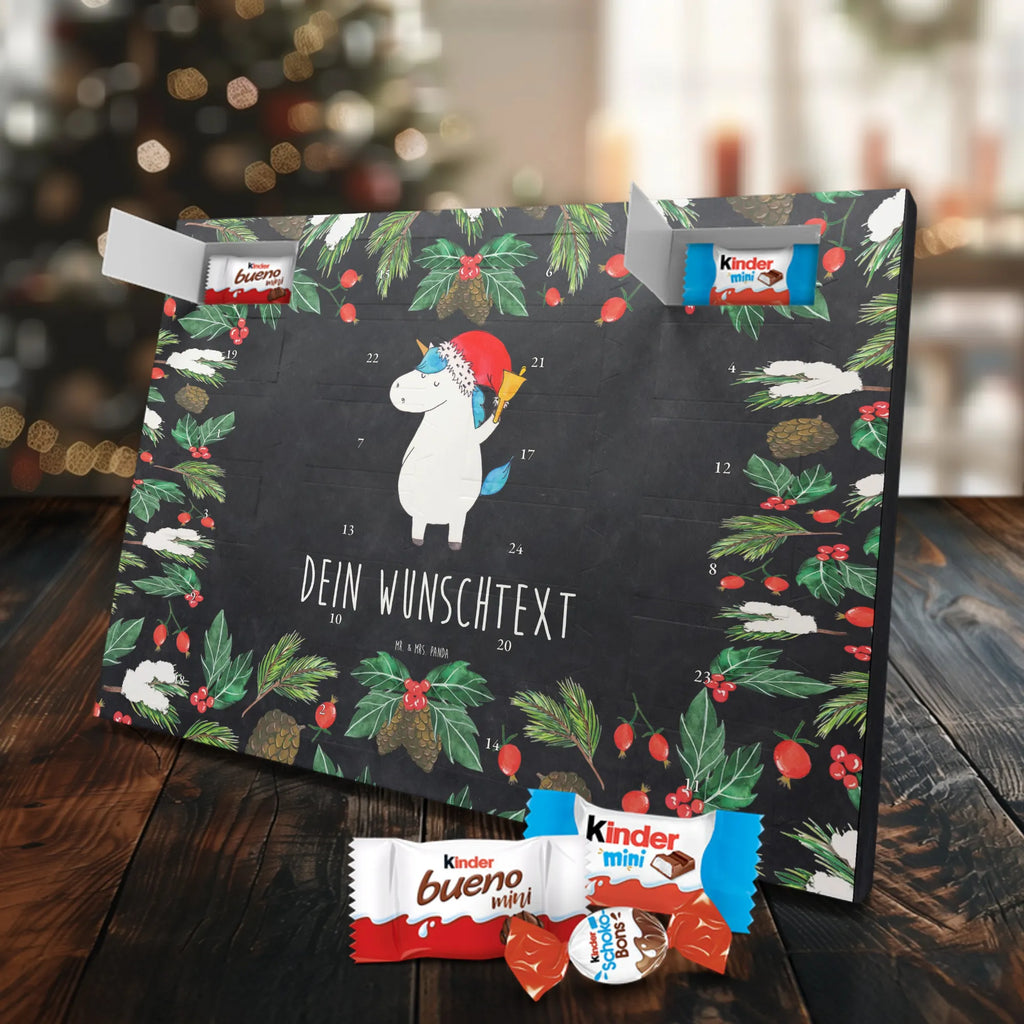 Adventskalender mit Namen Einhorn Weihnachtsmann Adventskalender mit Namen, Personalisierter Adventskalender, Einhörner, Unicorn, Einhorn Deko, Einhorn, Nikolaus, Gin, Wunschzettel, Wunschliste, Schokolade, Schoki, Feenstaub, Weihnachten, Weihnachtsmann