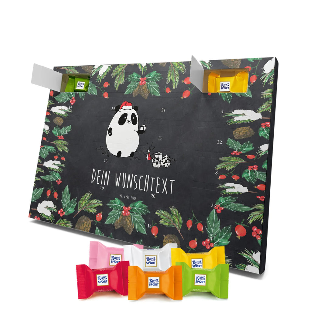  Panda Prezent świąteczny Personalisierter Adventskalender, Adventskalender mit Namen
