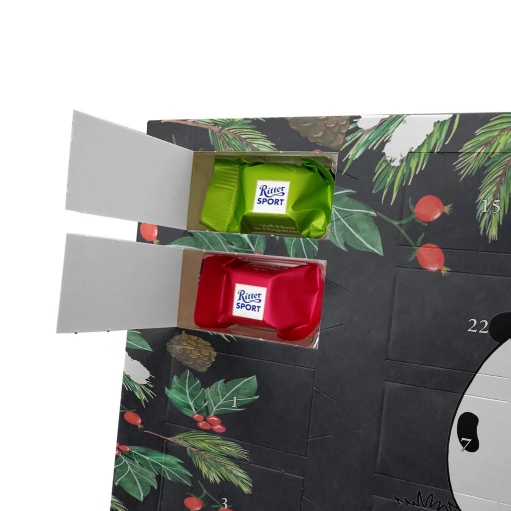  Panda Prezent świąteczny Personalisierter Adventskalender, Adventskalender mit Namen