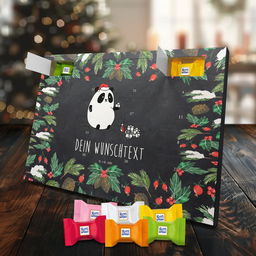  Panda Prezent świąteczny Personalisierter Adventskalender, Adventskalender mit Namen