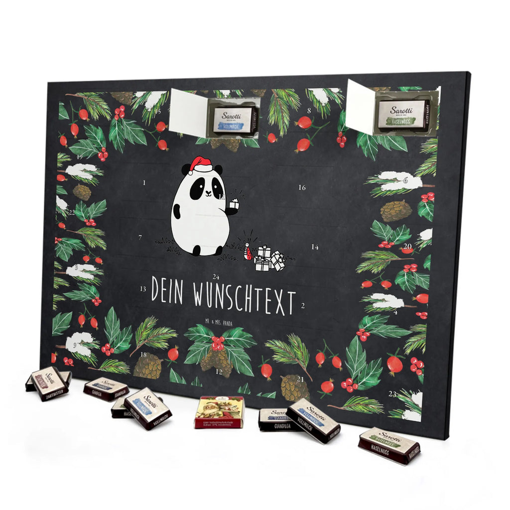  Panda Prezent świąteczny Personalisierter Adventskalender, Adventskalender mit Namen