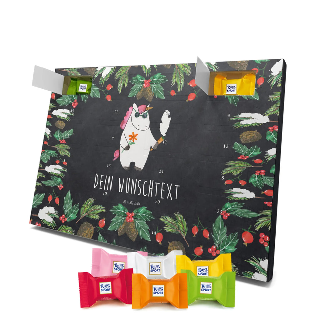 Personalisierter Schoko Adventskalender Einhorn Woodstock Personalisierter Adventskalender, Adventskalender mit Namen, Einhörner, Unicorn, Einhorn Deko, Einhorn, Party, Spaß. Lustig, Woodstock, Kiffen, Witzig, Joint, Alkohol, Zigarette