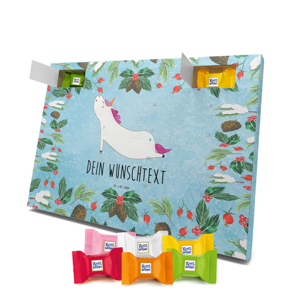 Adventskalender mit Namen Einhorn Yoga Personalisierter Adventskalender, Adventskalender mit Namen, Einhörner, Unicorn, Einhorn Deko, Einhorn, Sport, Entspannung, Süß, Yogamatte, Achtsamkeit, Joga, Witzig, Lustig, Namaste, Yoga