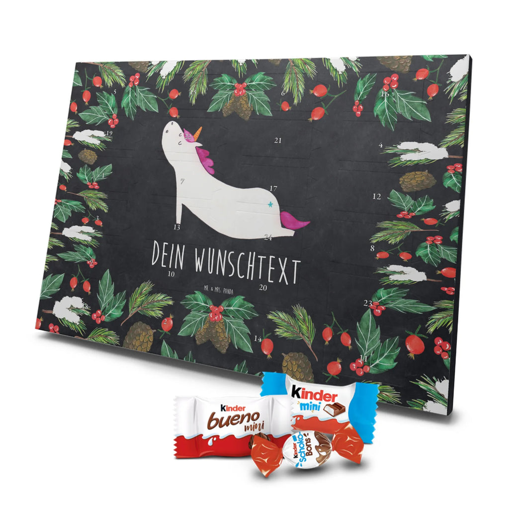 Adventskalender mit Namen Einhorn Yoga Personalisierter Adventskalender, Adventskalender mit Namen, Einhörner, Unicorn, Einhorn Deko, Einhorn, Sport, Entspannung, Süß, Yogamatte, Achtsamkeit, Joga, Witzig, Lustig, Namaste, Yoga