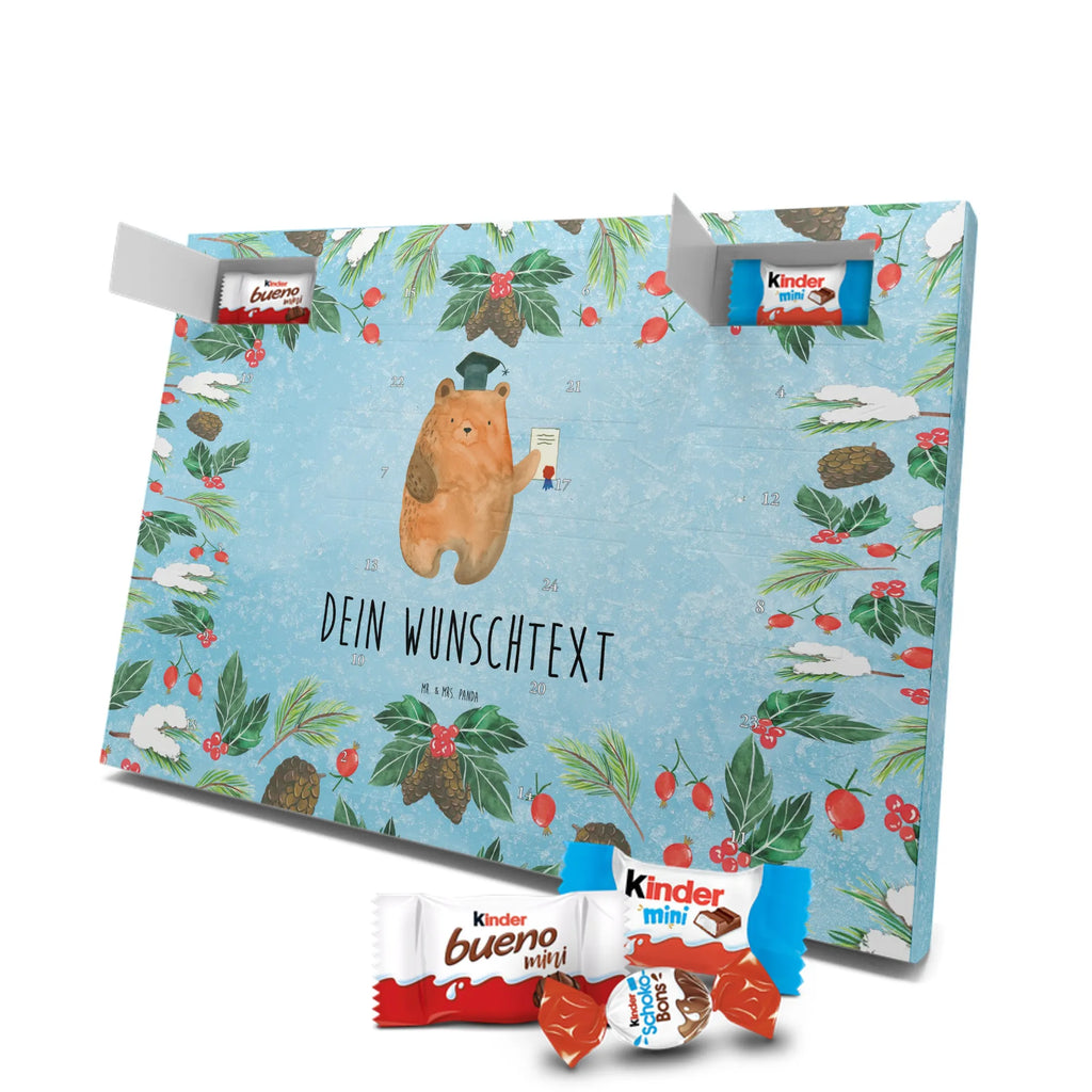 Adventskalender mit Namen Bär Prüfung Personalisierter Adventskalender, Adventskalender mit Namen, Teddy, Bär, Teddybär, Zeugnis, Abschluss, Prüfungen, Abitur, Abschlusszeugnis, Prüfung Bestanden