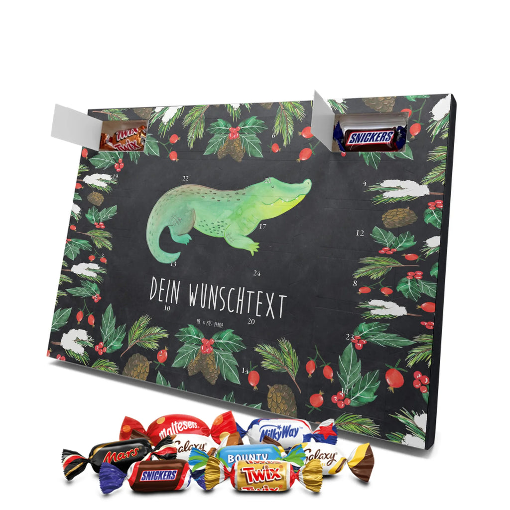 Personalisierter Schoko Adventskalender Krokodil Adventskalender mit Namen, Personalisierter Adventskalender, Urlaub, Meerestiere, Meer, Reiselust, Verrückt sein, Abenteuerlust, Freundin, Spontan sein, Krokodile, Lieblingsmensch, Beste Freundin, Krokodil