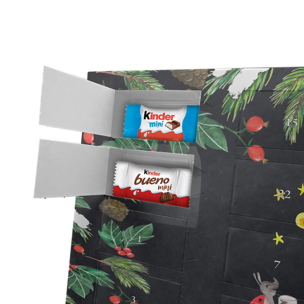 Personalisierter Schoko Adventskalender Bär & Marienkäfer Lagerfeuer Adventskalender mit Namen, Personalisierter Adventskalender, Teddy, Bär, Teddybär, Lagerfeuer