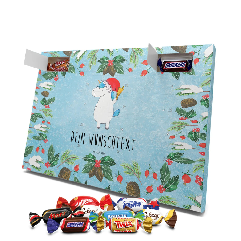 Adventskalender mit Namen Einhorn Weihnachtsmann Adventskalender mit Namen, Personalisierter Adventskalender, Einhörner, Unicorn, Einhorn Deko, Einhorn, Nikolaus, Gin, Wunschzettel, Wunschliste, Schokolade, Schoki, Feenstaub, Weihnachten, Weihnachtsmann