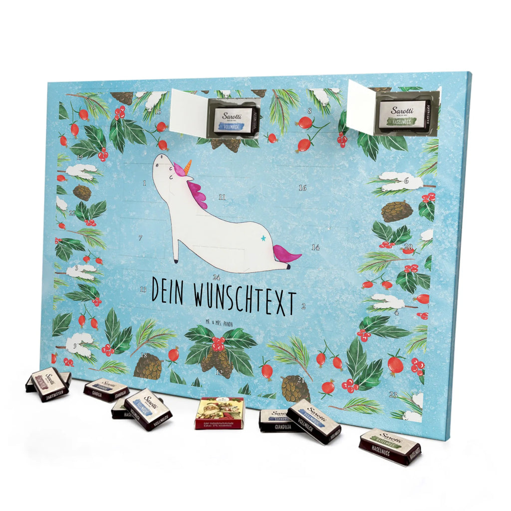 Adventskalender mit Namen Einhorn Yoga Personalisierter Adventskalender, Adventskalender mit Namen, Einhörner, Unicorn, Einhorn Deko, Einhorn, Sport, Entspannung, Süß, Yogamatte, Achtsamkeit, Joga, Witzig, Lustig, Namaste, Yoga