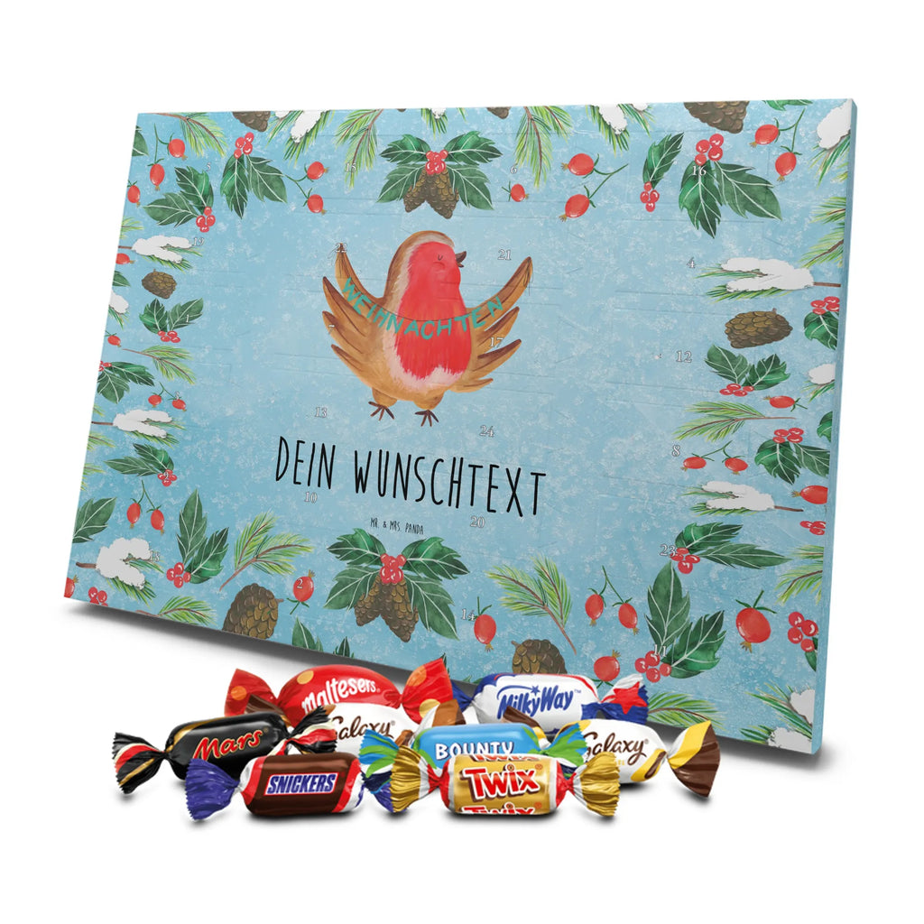 Personalisierter Schoko Adventskalender Rotkehlchen Weihnachten Personalisierter Adventskalender, Adventskalender mit Namen, Wintermotiv, Nikolaus, Weihnachten, Weihnachtsdeko, Winter, Advent, Heiligabend, Vogel, Frohe Weihnachten, Weihnachtsmotiv, Weihnachtsgruß, Xmas