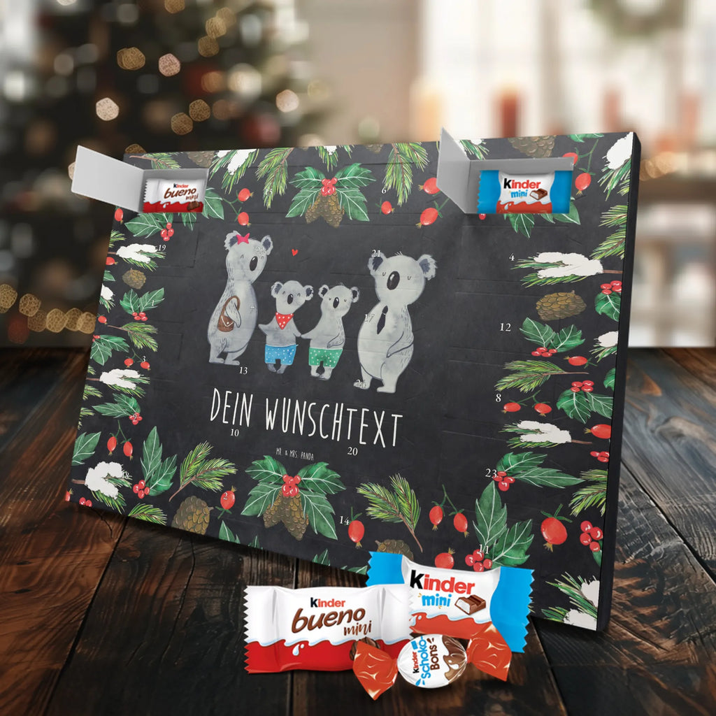 Adventskalender mit Namen Koala Familie zwei Personalisierter Adventskalender, Adventskalender mit Namen, Muttertag, Bruder, Schwester, Familie, Papa, Opa, Mama, Oma, Vatertag, Lieblingsfamilie, Familienleben, Koalabär, Koalafamilie, Familienzeit, Beste Familie, Koala