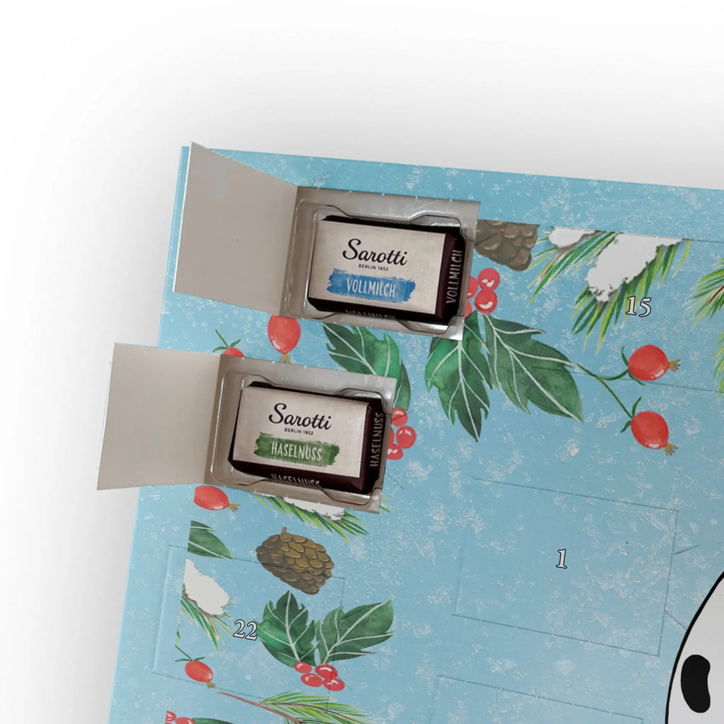  Panda Prezent świąteczny Personalisierter Adventskalender, Adventskalender mit Namen