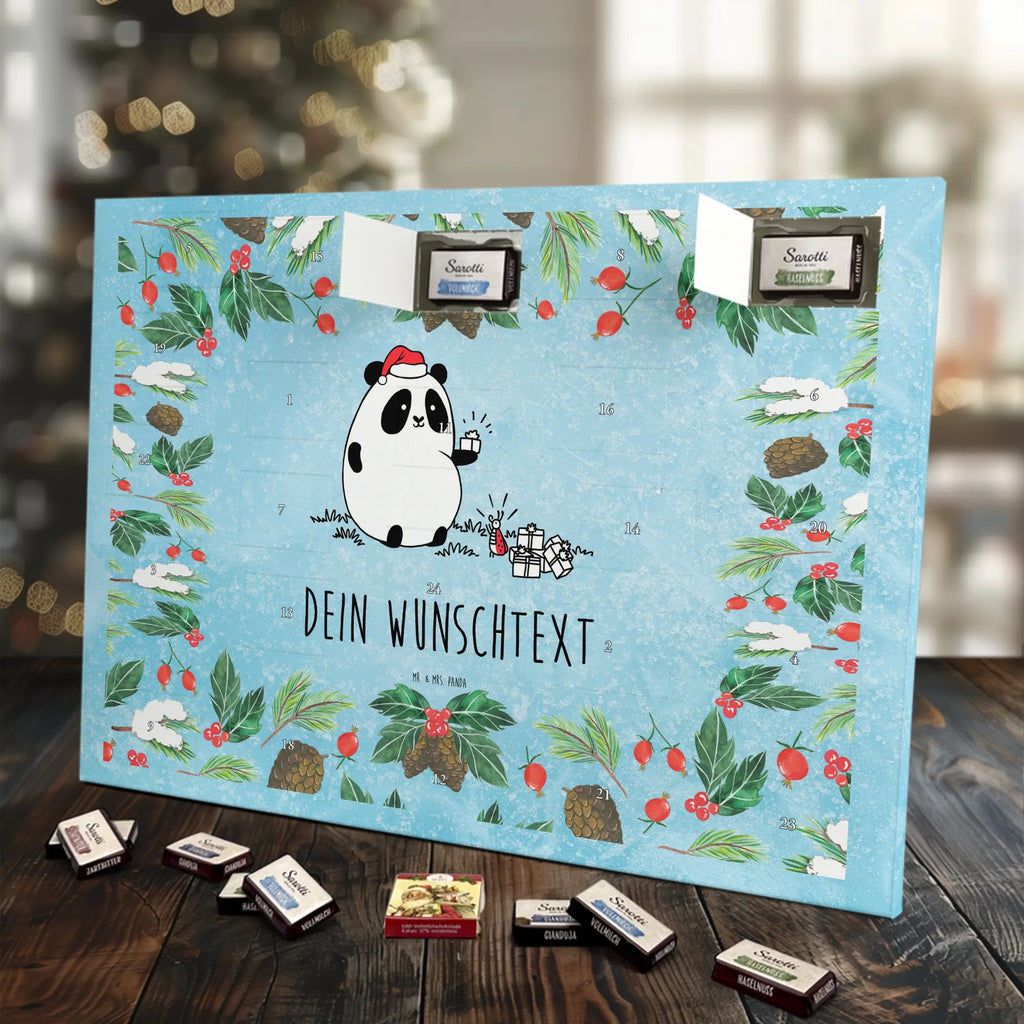  Panda Prezent świąteczny Personalisierter Adventskalender, Adventskalender mit Namen