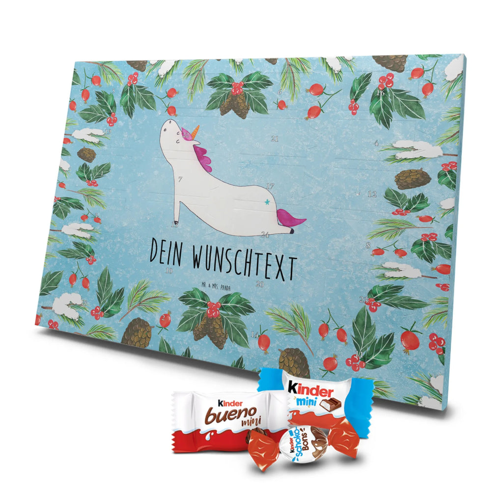 Adventskalender mit Namen Einhorn Yoga Personalisierter Adventskalender, Adventskalender mit Namen, Einhörner, Unicorn, Einhorn Deko, Einhorn, Sport, Entspannung, Süß, Yogamatte, Achtsamkeit, Joga, Witzig, Lustig, Namaste, Yoga