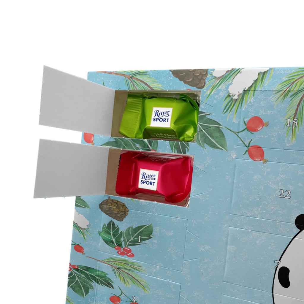 Adventskalender mit Namen Panda Geburtstag Personalisierter Adventskalender, Adventskalender mit Namen