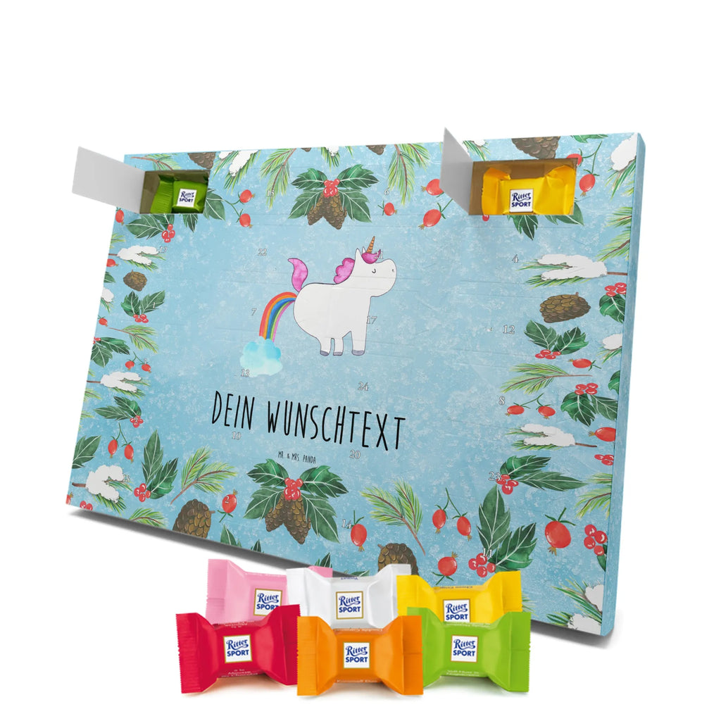 Personalisierter Schoko Adventskalender Einhorn Pupsen Adventskalender mit Namen, Personalisierter Adventskalender, Einhörner, Einhorn, Unicorn, Einhorn Deko, Freundin, Lustig, Erwachsenwerden, Regenbogen, Einhornpower, Glitzer, Pups, Spaß