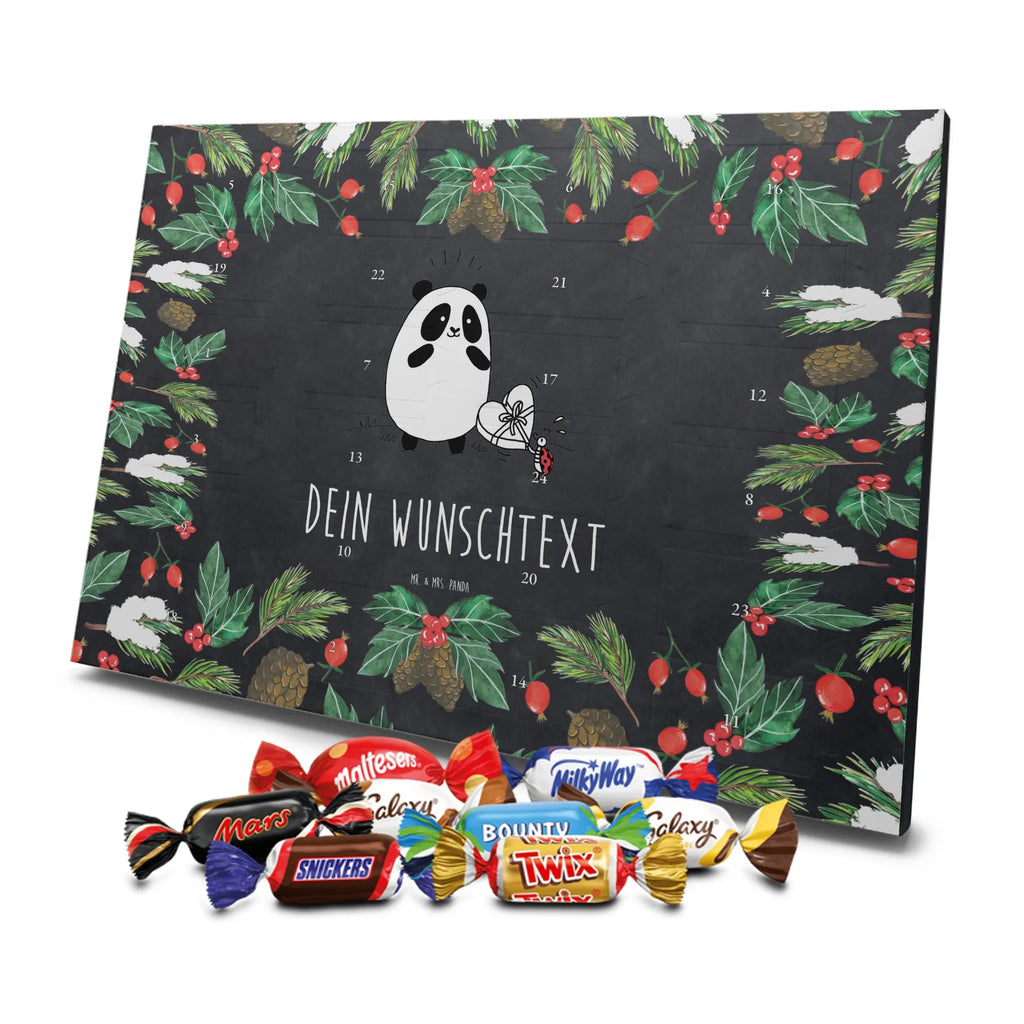  Panda Dziękuję Adventskalender mit Namen, Personalisierter Adventskalender