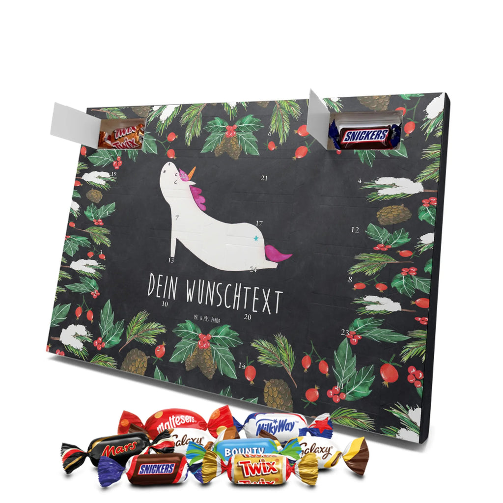 Adventskalender mit Namen Einhorn Yoga Personalisierter Adventskalender, Adventskalender mit Namen, Einhörner, Unicorn, Einhorn Deko, Einhorn, Sport, Entspannung, Süß, Yogamatte, Achtsamkeit, Joga, Witzig, Lustig, Namaste, Yoga