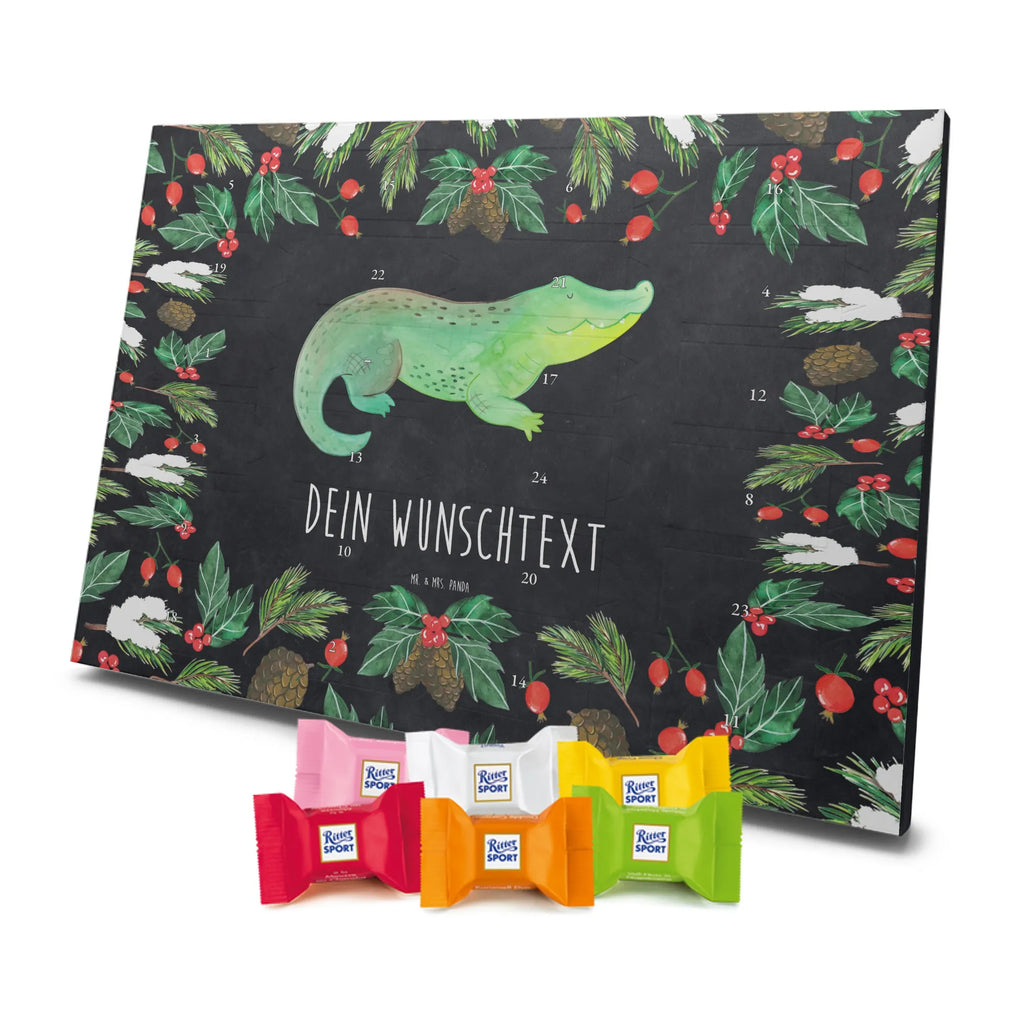 Personalisierter Schoko Adventskalender Krokodil Adventskalender mit Namen, Personalisierter Adventskalender, Urlaub, Meerestiere, Meer, Reiselust, Verrückt sein, Abenteuerlust, Freundin, Spontan sein, Krokodile, Lieblingsmensch, Beste Freundin, Krokodil