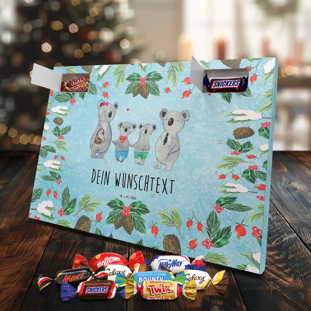 Adventskalender mit Namen Koala Familie zwei Adventskalender mit Namen, Personalisierter Adventskalender, Papa, Opa, Schwester, Oma, Familie, Vatertag, Bruder, Mama, Muttertag, Familienleben, Koalabär, Koalafamilie, Familienzeit, Lieblingsfamilie, Koala, Beste Familie