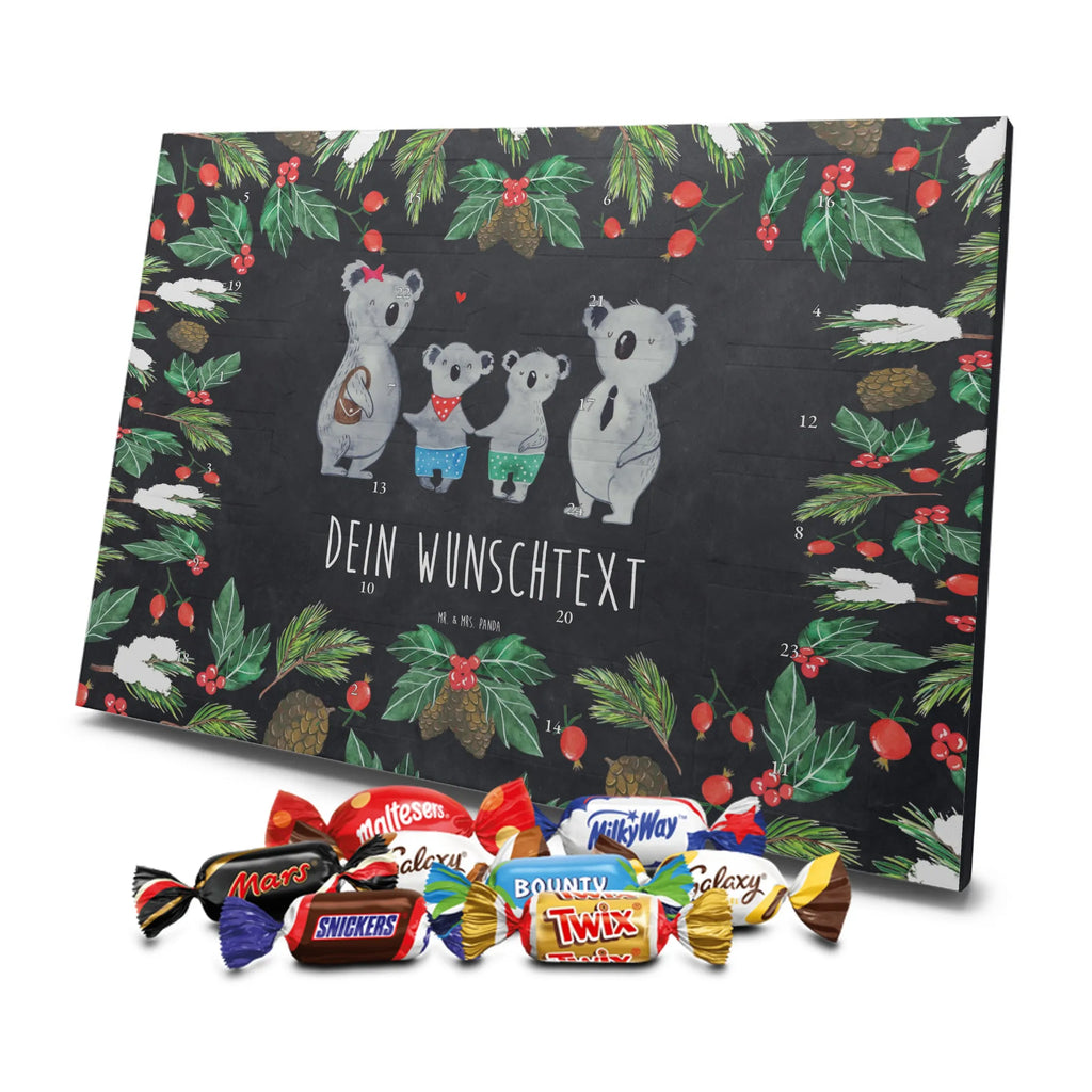 Adventskalender mit Namen Koala Familie zwei Personalisierter Adventskalender, Adventskalender mit Namen, Muttertag, Bruder, Schwester, Familie, Papa, Opa, Mama, Oma, Vatertag, Lieblingsfamilie, Familienleben, Koalabär, Koalafamilie, Familienzeit, Beste Familie, Koala