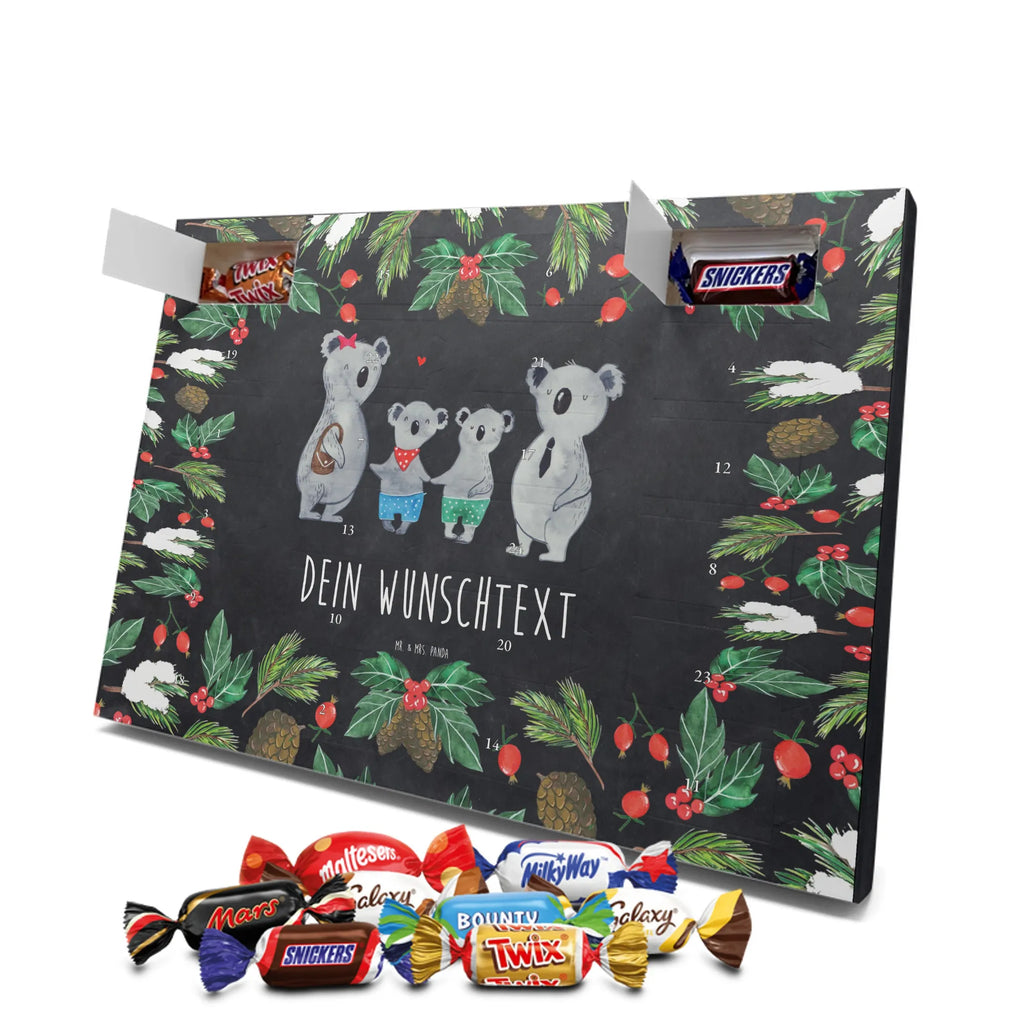 Adventskalender mit Namen Koala Familie zwei Personalisierter Adventskalender, Adventskalender mit Namen, Muttertag, Bruder, Schwester, Familie, Papa, Opa, Mama, Oma, Vatertag, Lieblingsfamilie, Familienleben, Koalabär, Koalafamilie, Familienzeit, Beste Familie, Koala