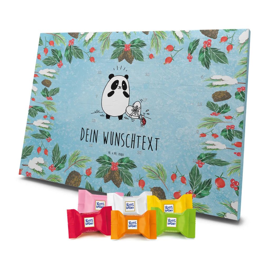 Adventskalender mit Namen Panda Dankeschön Adventskalender mit Namen, Personalisierter Adventskalender