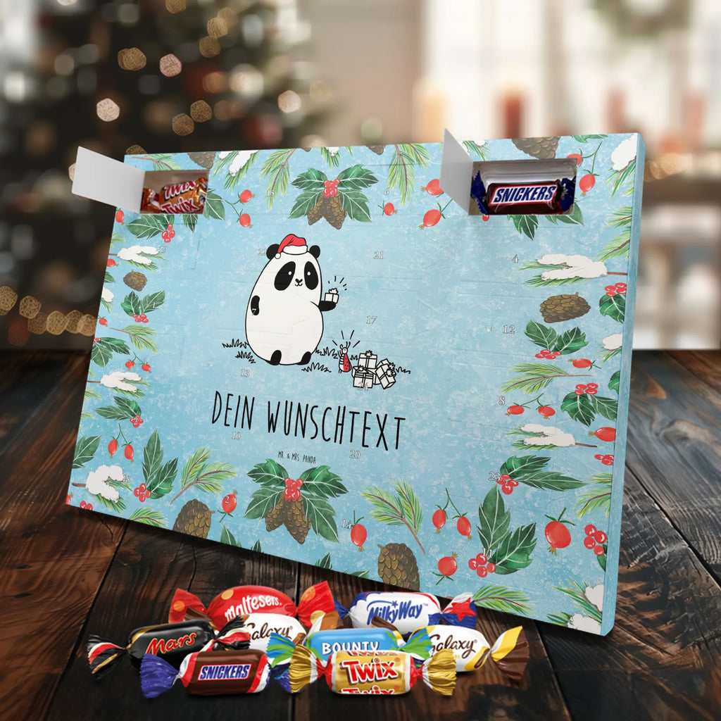  Panda Prezent świąteczny Personalisierter Adventskalender, Adventskalender mit Namen