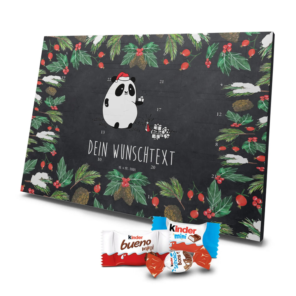  Panda Christmas gift Adventskalender mit Namen, Personalisierter Adventskalender