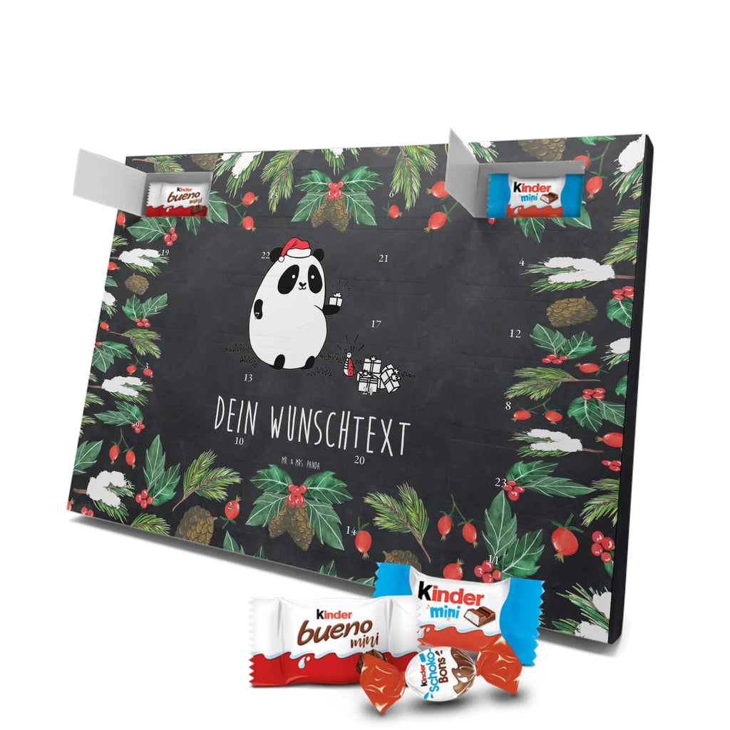  Panda Prezent świąteczny Personalisierter Adventskalender, Adventskalender mit Namen