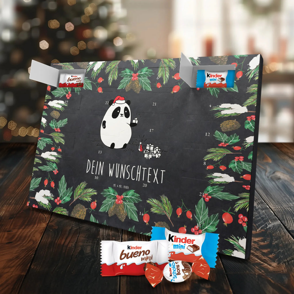  Panda Prezent świąteczny Personalisierter Adventskalender, Adventskalender mit Namen