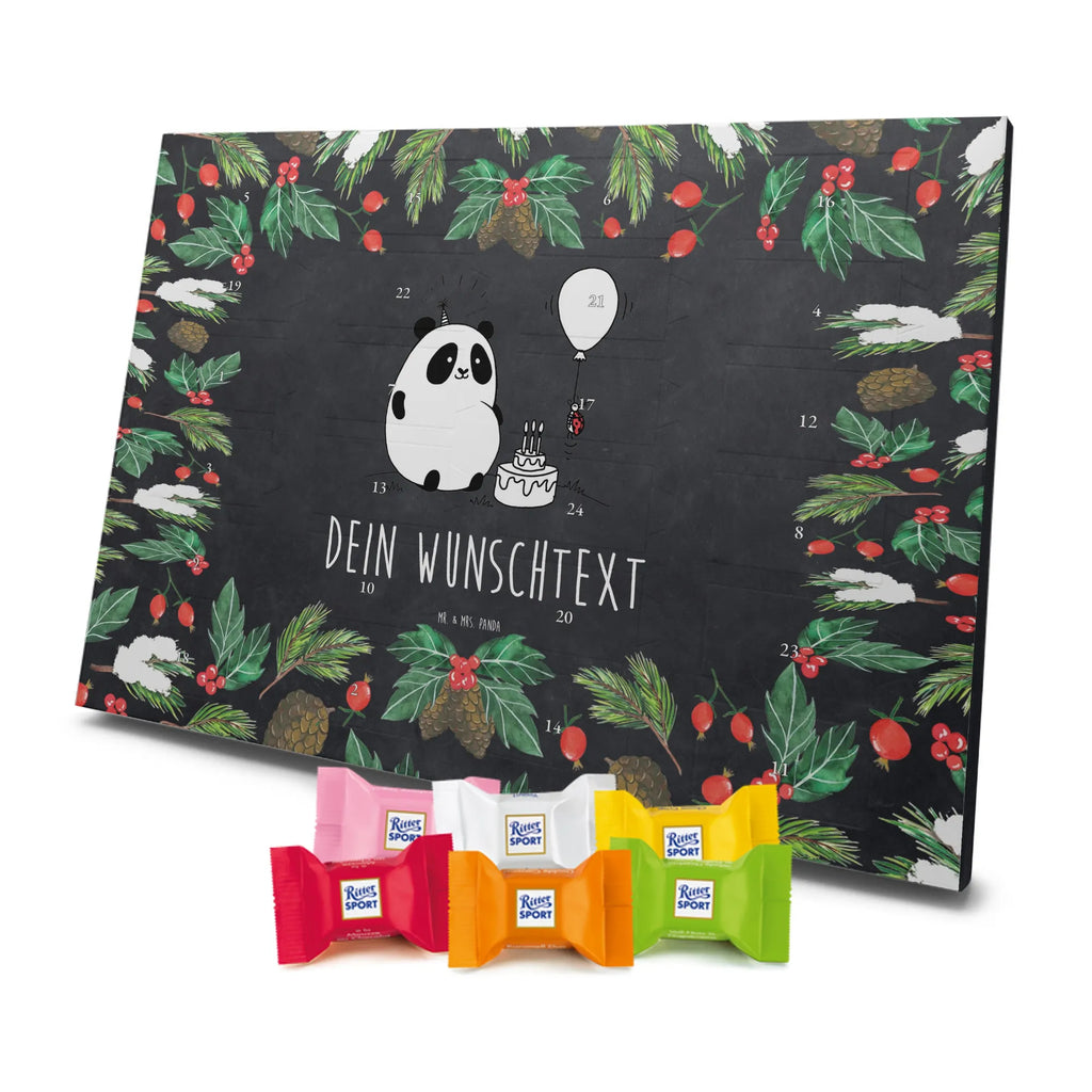 Adventskalender mit Namen Panda Geburtstag Personalisierter Adventskalender, Adventskalender mit Namen