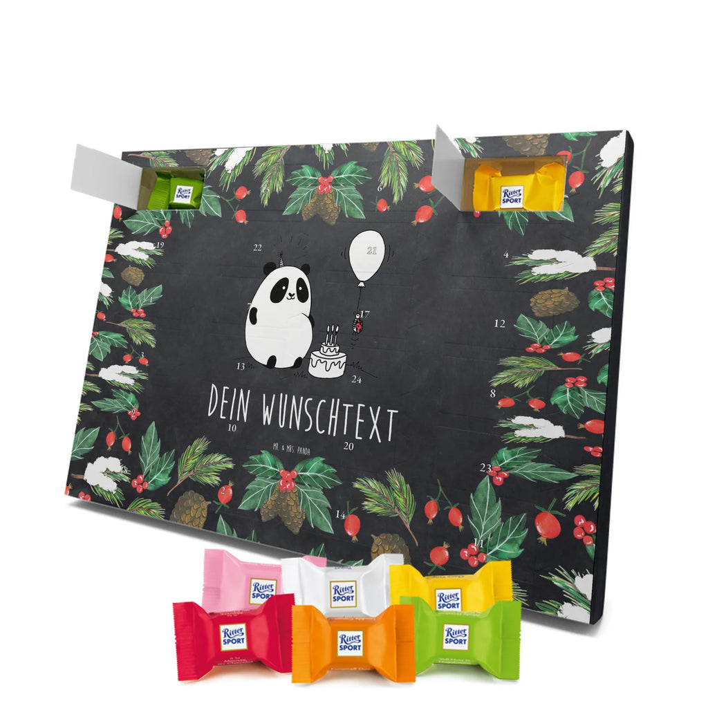 Adventskalender mit Namen Panda Geburtstag Personalisierter Adventskalender, Adventskalender mit Namen