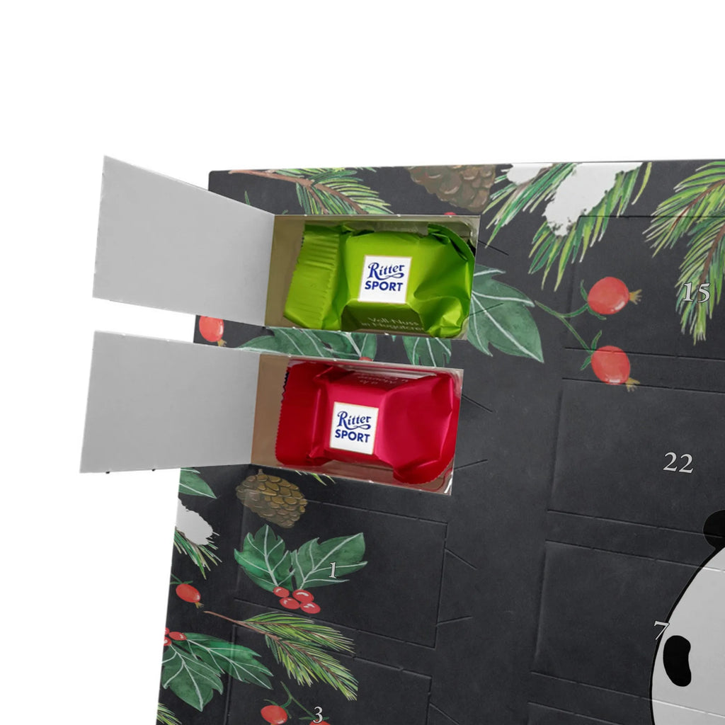 Adventskalender mit Namen Panda Geburtstag Personalisierter Adventskalender, Adventskalender mit Namen