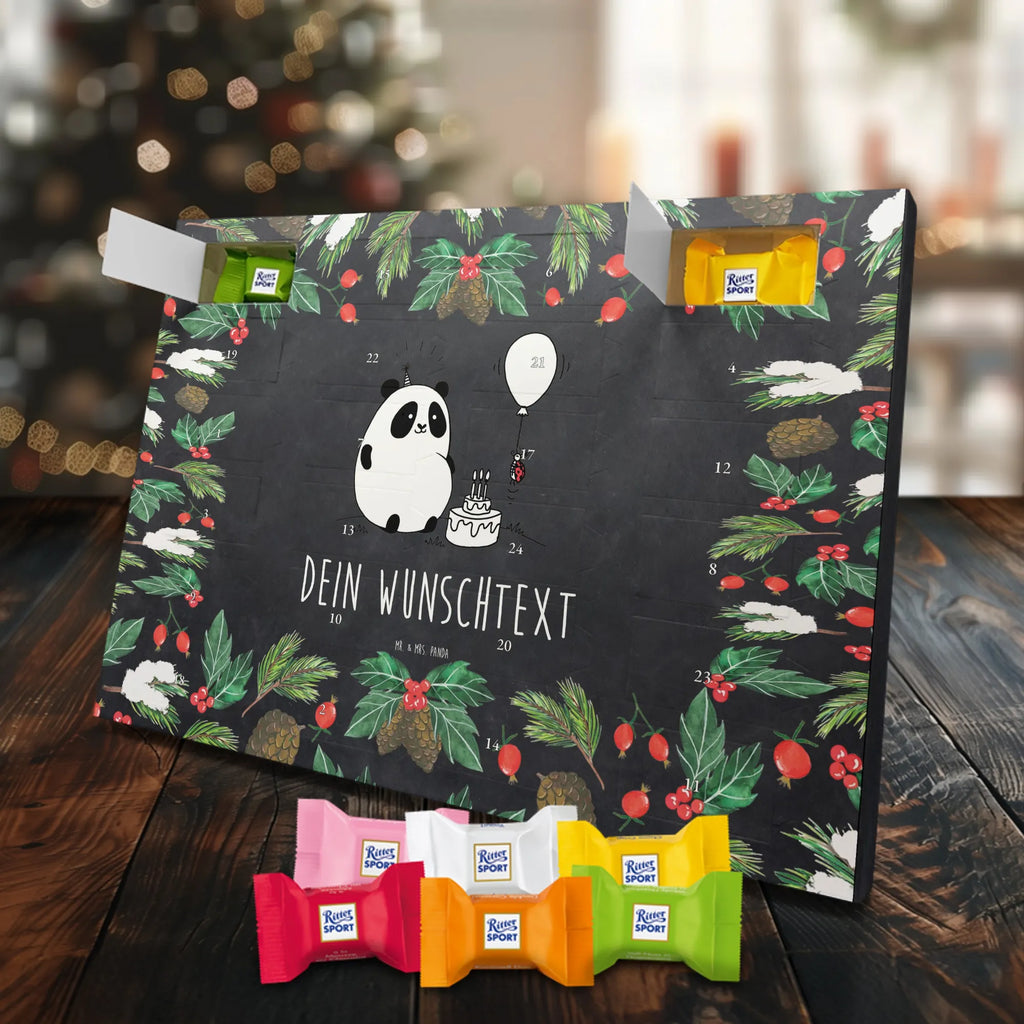  Panda Birthday Personalisierter Adventskalender, Adventskalender mit Namen