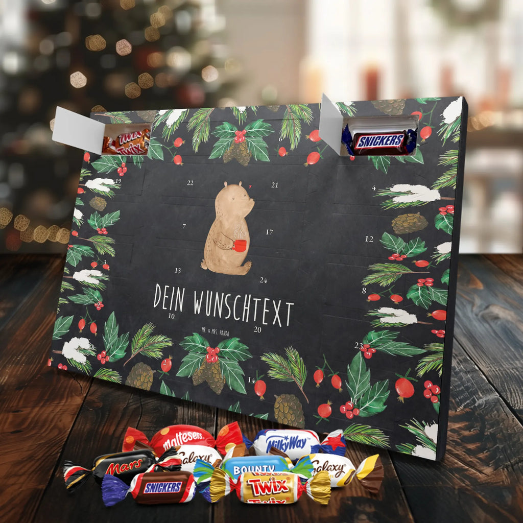 Adventskalender mit Namen Bär Kaffee Adventskalender mit Namen, Personalisierter Adventskalender, Teddy, Bär, Teddybär, Morgenroutine, Welt Retten, Kaffee, Coffee, Bären, Welt Erobern, Guten Morgen, Motivation