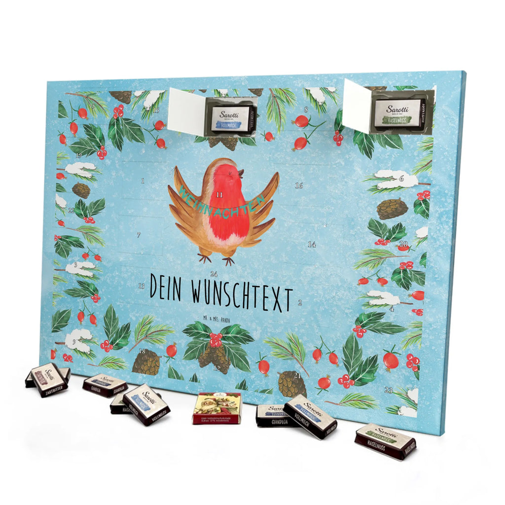 Personalisierter Schoko Adventskalender Rotkehlchen Weihnachten Personalisierter Adventskalender, Adventskalender mit Namen, Wintermotiv, Nikolaus, Weihnachten, Weihnachtsdeko, Winter, Advent, Heiligabend, Vogel, Frohe Weihnachten, Weihnachtsmotiv, Weihnachtsgruß, Xmas