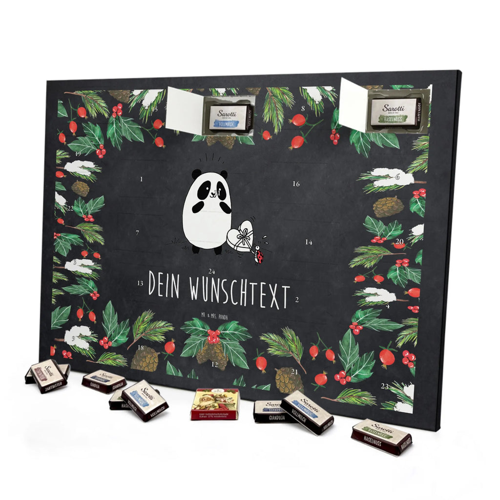 Adventskalender mit Namen Panda Dankeschön Adventskalender mit Namen, Personalisierter Adventskalender